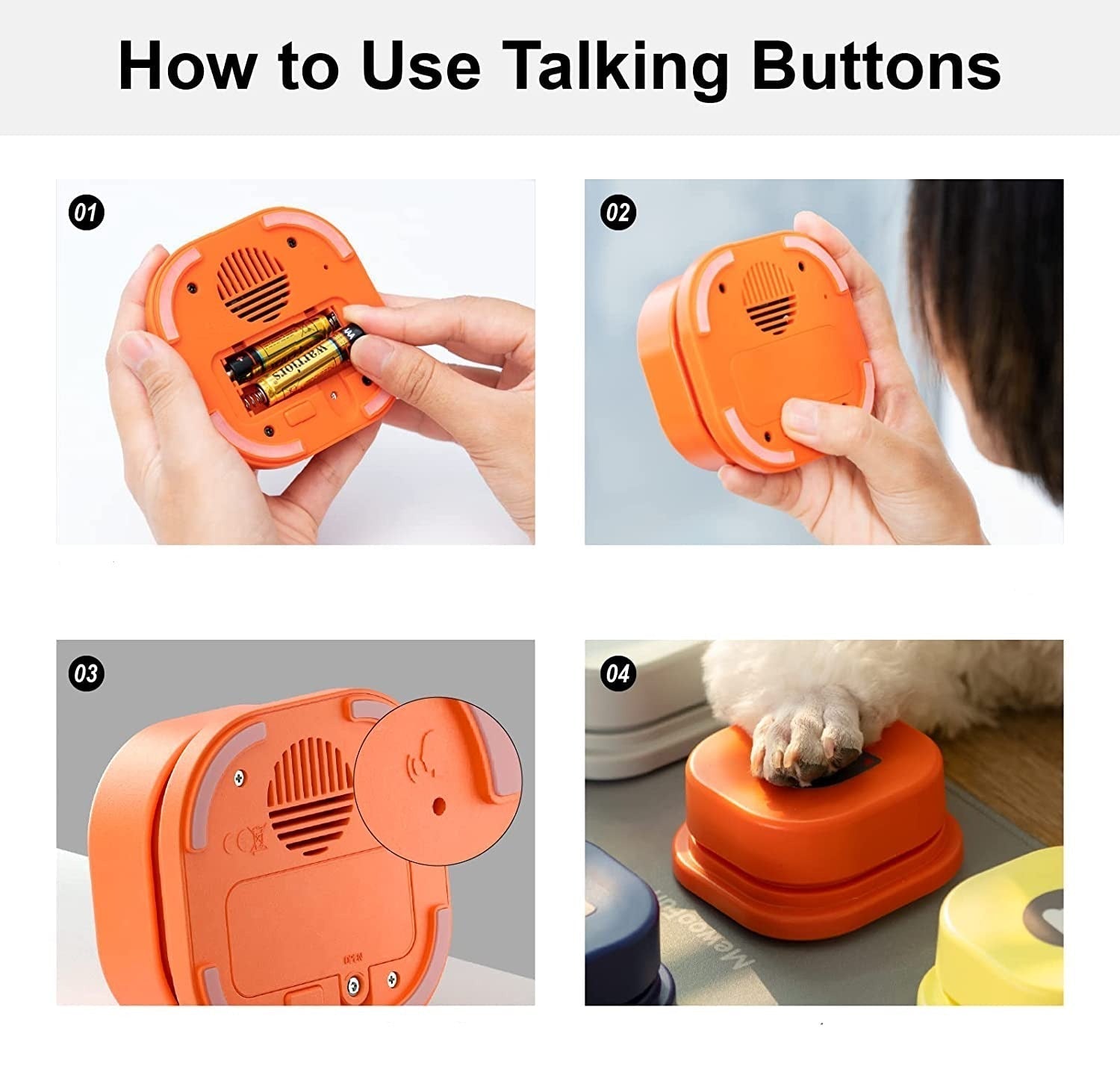 Pet Interactive Training Buttons